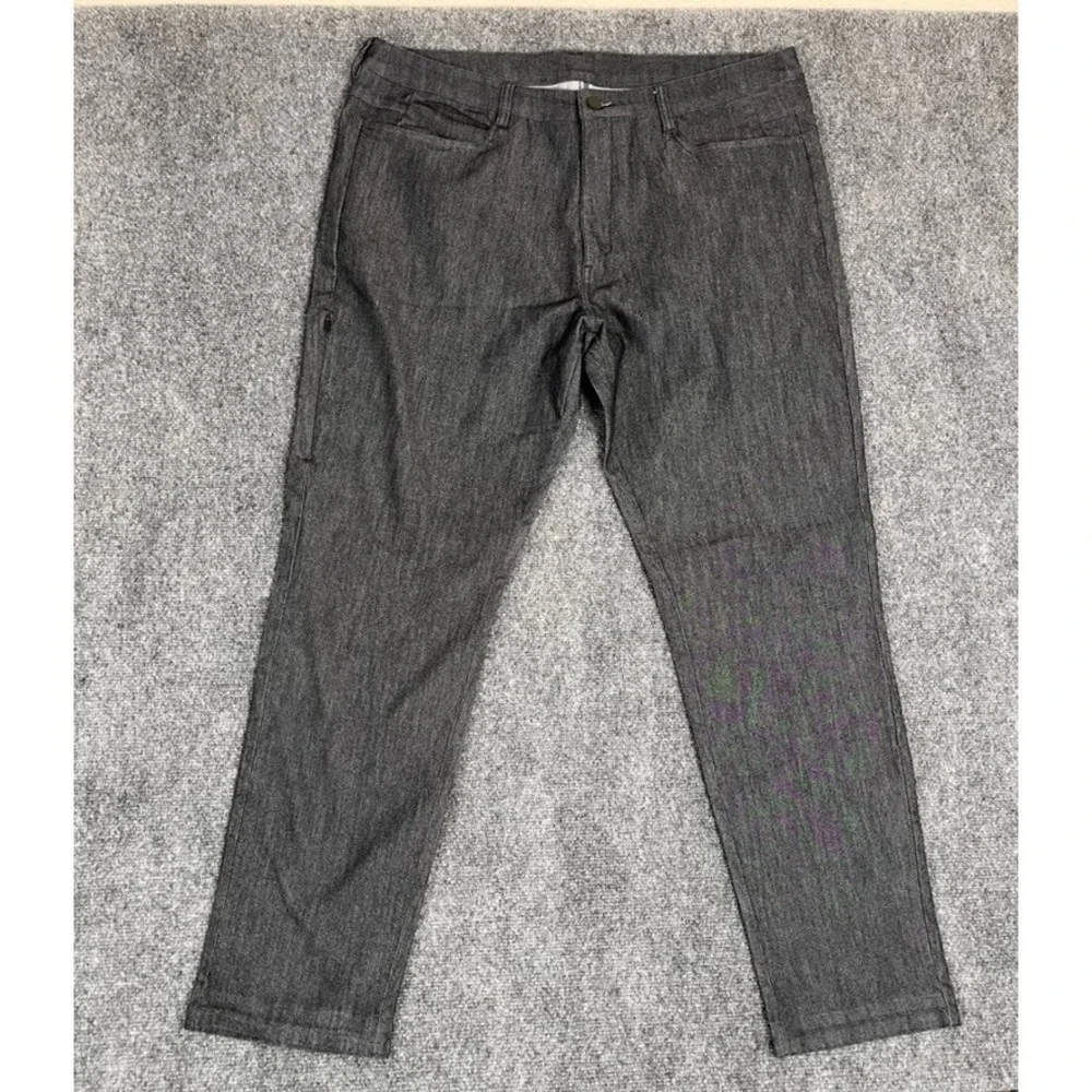 BYLT Mens Jeans Dark Gray‎ /Blue  Straight Leg Rayon Polyester Cotton Size 40